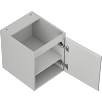 Mexen Rivel koupelnová skříňka pod umyvadlo 40 cm, 1 dvířka, drážkovaná, matně šedá - 91A21-04047-1-BF62