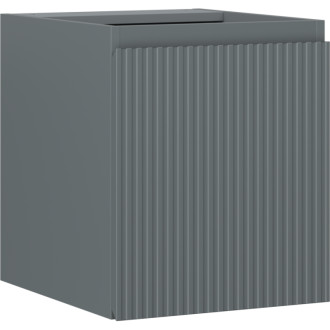 Mexen Rivel koupelnová skříňka pod umyvadlo 40 cm, 1 dvířka, drážkovaná, matný grafit - 91A21-04047-1-BF66
