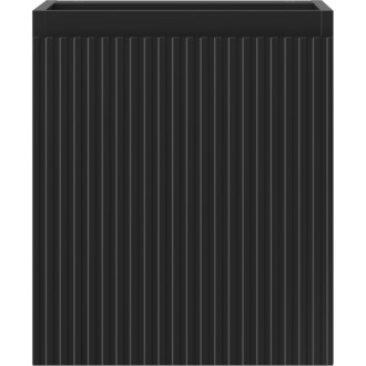 Mexen Rivel szafka łazienkowa podumywalkowa 40 cm, 1 drzwi, ryflowana, czarna mat - 91A21-04047-1-BF71