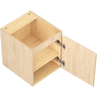 Mexen Rivel koupelnová skříňka pod umyvadlo 40 cm, 1 dvířka, drážkovaná, dub - 91A21-04047-1-BF81