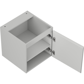 Mexen Rivel koupelnová skříňka pod umyvadlo 45 cm, 1 dvířka, drážkovaná, matně šedá - 91A21-04547-1-BF62