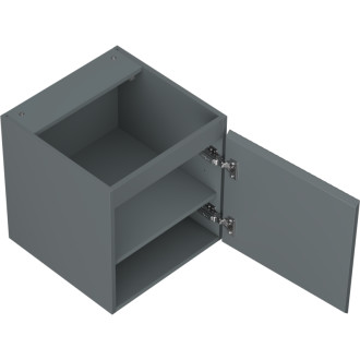 Mexen Rivel koupelnová skříňka pod umyvadlo 45 cm, 1 dvířka, drážkovaná, matný grafit - 91A21-04547-1-BF66