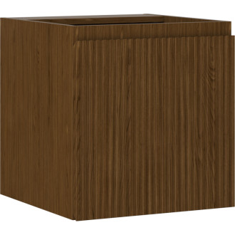 Mexen Rivel koupelnová skříňka pod umyvadlo 45 cm, 1 dvířka, drážkovaná, ořech - 91A21-04547-1-BF86