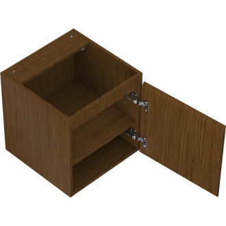 Mexen Rivel koupelnová skříňka pod umyvadlo 45 cm, 1 dvířka, drážkovaná, ořech - 91A21-04547-1-BF86