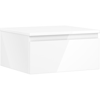 Mexen Orio koupelnová skříňka pod umyvadlo 50 cm s pracovní deskou, 1 zásuvka, lesklá bílá - 91A10-05023-1-BFC00