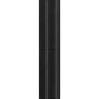 Mexen Rivel koupelnový sloup 35 cm, 2 dvířka, drážkovaný, matně černý - 91A21-03016-2-BF71