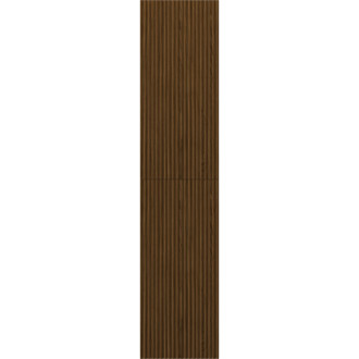 Koupelnový sloup Mexen Rivel 35 cm, 2 dvířka, drážkovaný, ořech - 91A21-03016-2-BF86