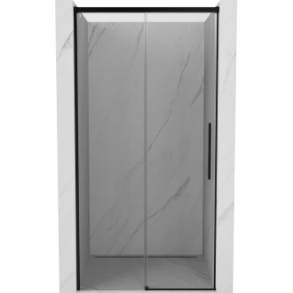 Posuvné sprchové dveře Mexen Rox 115 cm, průhledné, černé - 8C2-115-000-70-00