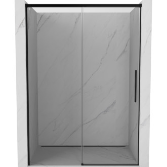 Posuvné sprchové dveře Mexen Rox 140 cm, průhledné, černé - 8C2-140-000-70-00