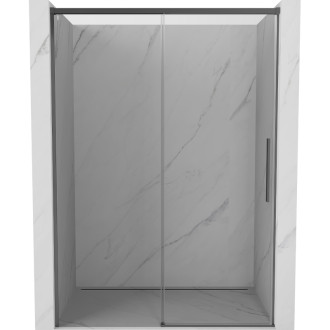 Posuvné sprchové dveře Mexen Rox 155 cm, průhledné, stříbrná - 8C2-155-000-95-00
