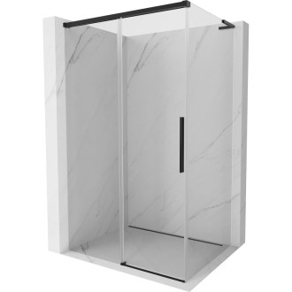 Mexen Rox L sprchový kout s posuvnou hlavicí 115 x 70 cm, průhledný, černý - 8C2L-115-070-70-00