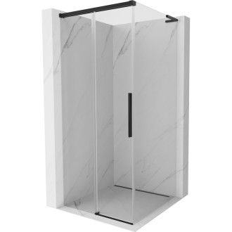 Mexen Rox L posuvný sprchový kout 90 x 90 cm, průhledný, černý - 8C2L-090-090-70-00