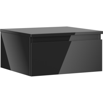 Mexen Orio koupelnová skříňka pod umyvadlo 50 cm s pracovní deskou, 1 zásuvka, černý lesk - 91A10-05023-1-BFC70