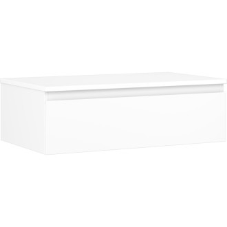 Mexen Orio koupelnová skříňka pod umyvadlo 80 cm s pracovní deskou, 1 zásuvka, matná bílá - 91A10-08023-1-BFC01