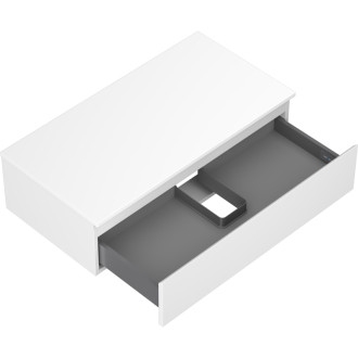 Mexen Orio koupelnová skříňka pod umyvadlo 90 cm s pracovní deskou, 1 zásuvka, matná bílá - 91A10-09023-1-BFC01