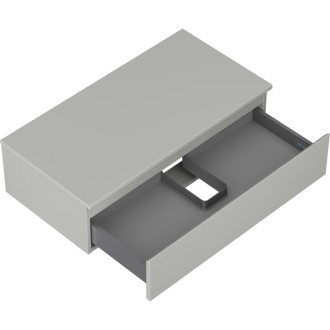 Mexen Orio koupelnová skříňka pod umyvadlo 90 cm s pracovní deskou, 1 zásuvka, matně šedá - 91A10-09023-1-BFC62