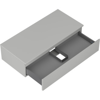 Mexen Orio koupelnová skříňka pod umyvadlo 100 cm s pracovní deskou, 1 zásuvka, matně šedá - 91A10-10023-1-BFC62