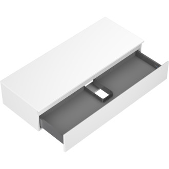 Mexen Orio koupelnová skříňka pod umyvadlo 120 cm s pracovní deskou, 1 zásuvka, matná bílá - 91A10-12023-1-BFC01