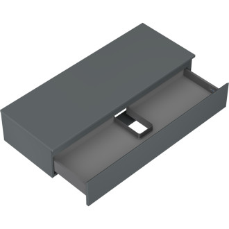 Mexen Orio koupelnová skříňka pod umyvadlo 120 cm s pracovní deskou, 1 zásuvka, matný grafit - 91A10-12023-1-BFC66