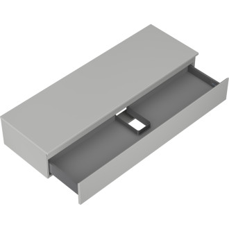 Mexen Orio koupelnová skříňka pod umyvadlo 140 cm s pracovní deskou, 1 zásuvka, matně šedá - 91A10-14023-1-BFC62