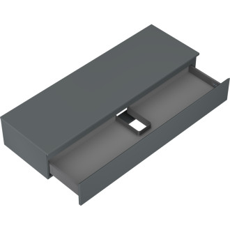 Mexen Orio koupelnová skříňka pod umyvadlo 140 cm s pracovní deskou, 1 zásuvka, matný grafit - 91A10-14023-1-BFC66