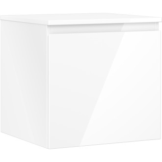 Mexen Orio koupelnová skříňka pod umyvadlo 50 cm s pracovní deskou, 1 zásuvka, lesklá bílá - 91A10-05047-1-BFC00