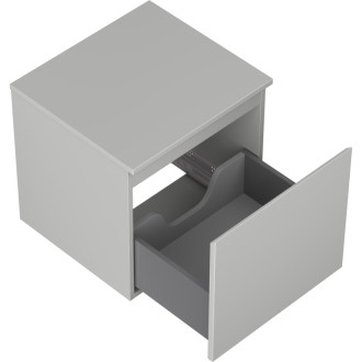 Mexen Orio koupelnová skříňka pod umyvadlo 50 cm s pracovní deskou, 1 zásuvka, matně šedá - 91A10-05047-1-BFC62