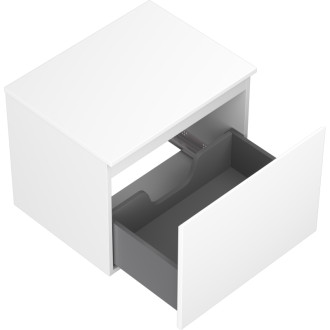 Mexen Orio koupelnová skříňka pod umyvadlo 60 cm s pracovní deskou, 1 zásuvka, matná bílá - 91A10-06047-1-BFC01