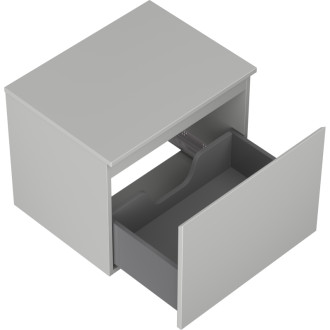 Mexen Orio koupelnová skříňka pod umyvadlo 60 cm s pracovní deskou, 1 zásuvka, matně šedá - 91A10-06047-1-BFC62