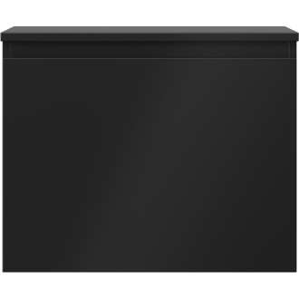 Mexen Orio szafka łazienkowa podumywalkowa 60 cm z blatem, 1 szuflada, czarna mat - 91A10-06047-1-BFC71