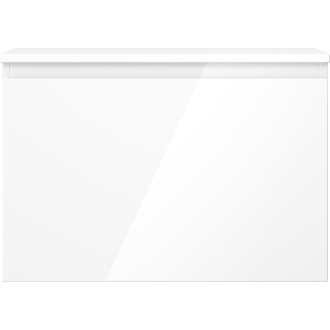 Mexen Orio koupelnová skříňka pod umyvadlo 70 cm s pracovní deskou, 1 zásuvka, lesklá bílá - 91A10-07047-1-BFC00