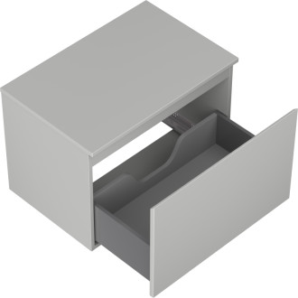 Mexen Orio koupelnová skříňka pod umyvadlo 70 cm s pracovní deskou, 1 zásuvka, matně šedá - 91A10-07047-1-BFC62