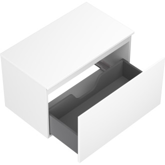 Mexen Orio koupelnová skříňka pod umyvadlo 80 cm s pracovní deskou, 1 zásuvka, matná bílá - 91A10-08047-1-BFC01