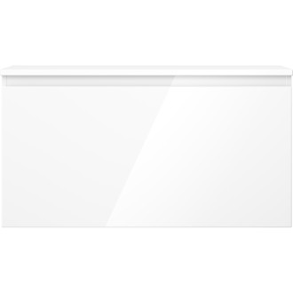 Mexen Orio koupelnová skříňka pod umyvadlo 90 cm s pracovní deskou, 1 zásuvka, lesklá bílá - 91A10-09047-1-BFC00