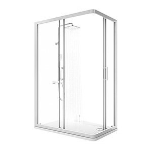 Ravak 10AP4-120/90 satin+Transparent 0ZVG70U00Z1