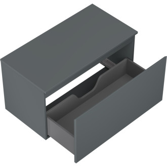 Mexen Orio koupelnová skříňka pod umyvadlo 90 cm s pracovní deskou, 1 zásuvka, matný grafit - 91A10-09047-1-BFC66