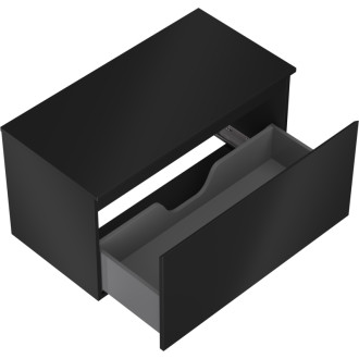 Mexen Orio koupelnová skříňka pod umyvadlo 90 cm s pracovní deskou, 1 zásuvka, matná černá - 91A10-09047-1-BFC71