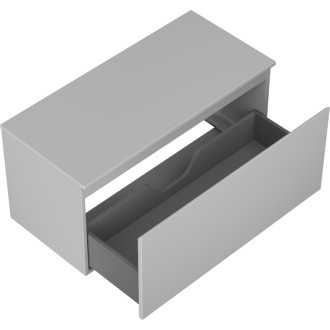 Mexen Orio koupelnová skříňka pod umyvadlo 100 cm s pracovní deskou, 1 zásuvka, matně šedá - 91A10-10047-1-BFC62