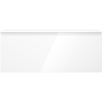 Mexen Orio koupelnová skříňka pod umyvadlo 120 cm s pracovní deskou, 1 zásuvka, lesklá bílá - 91A10-12047-1-BFC00