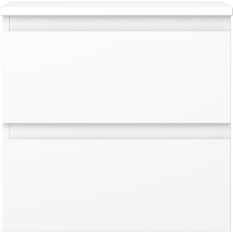 Mexen Orio koupelnová skříňka pod umyvadlo 50 cm s deskou, 2 zásuvky, matná bílá - 91A10-05047-2-BFFC01