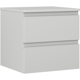 Mexen Orio koupelnová skříňka pod umyvadlo 50 cm s pracovní deskou, 2 zásuvky, matně šedá - 91A10-05047-2-BFFC62