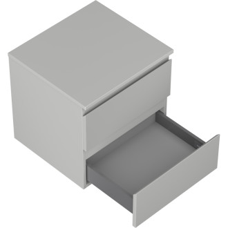 Mexen Orio koupelnová skříňka pod umyvadlo 50 cm s pracovní deskou, 2 zásuvky, matně šedá - 91A10-05047-2-BFFC62