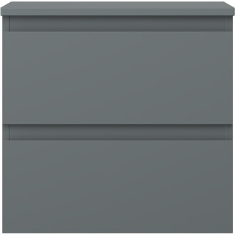 Mexen Orio koupelnová skříňka pod umyvadlo 50 cm s pracovní deskou, 2 zásuvky, matný grafit - 91A10-05047-2-BFFC66
