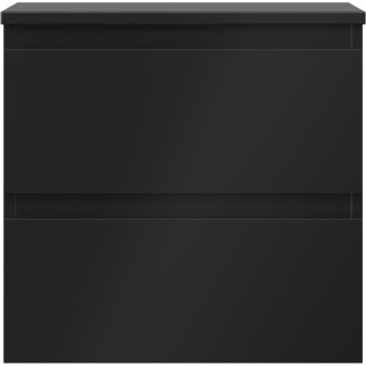 Mexen Orio szafka łazienkowa podumywalkowa 50 cm z blatem, 2 szuflady, czarna mat - 91A10-05047-2-BFFC71