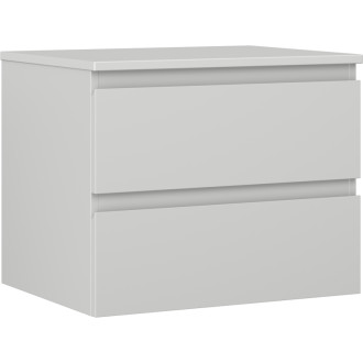 Mexen Orio koupelnová skříňka pod umyvadlo 60 cm s pracovní deskou, 2 zásuvky, matně šedá - 91A10-06047-2-BFFC62