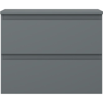Mexen Orio koupelnová skříňka pod umyvadlo 60 cm s pracovní deskou, 2 zásuvky, matný grafit - 91A10-06047-2-BFFC66