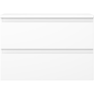 Mexen Orio koupelnová skříňka pod umyvadlo 70 cm s pracovní deskou, 2 zásuvky, matná bílá - 91A10-07047-2-BFFC01