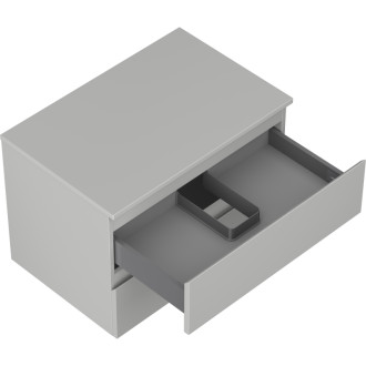 Mexen Orio koupelnová skříňka pod umyvadlo 70 cm s pracovní deskou, 2 zásuvky, matně šedá - 91A10-07047-2-BFFC62
