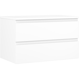 Mexen Orio koupelnová skříňka pod umyvadlo 80 cm s pracovní deskou, 2 zásuvky, matná bílá - 91A10-08047-2-BFFC01