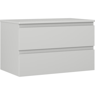 Mexen Orio koupelnová skříňka pod umyvadlo 80 cm s pracovní deskou, 2 zásuvky, matně šedá - 91A10-08047-2-BFFC62